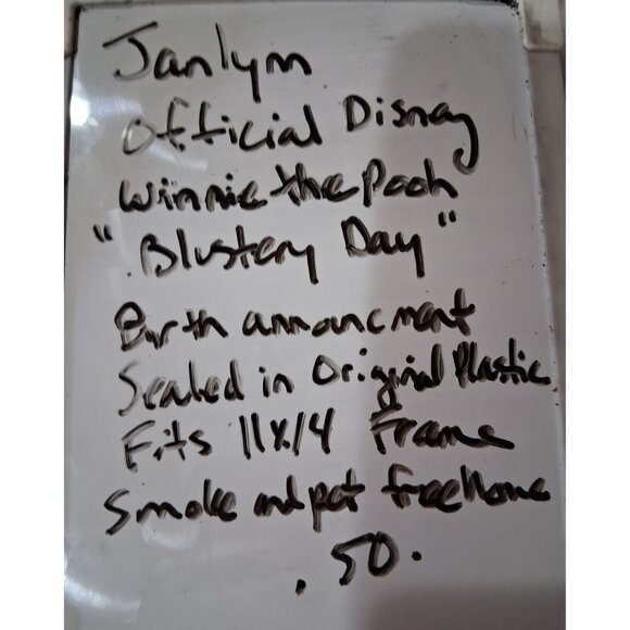 Disney Winnie The Pooh Blustery Day Counted Cross Stitch Kit 14"x19" Complete Se - Picture 8 of 8